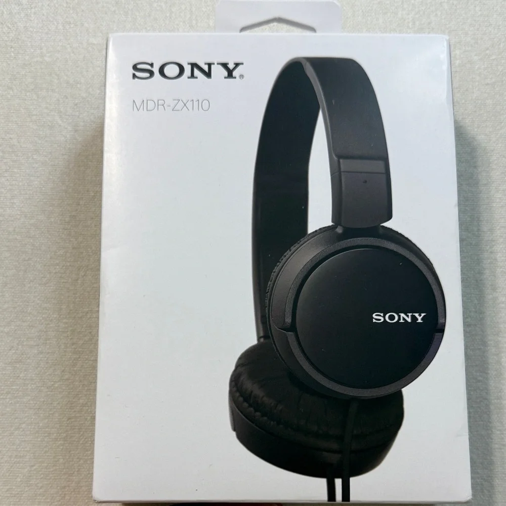 Sony MDR-ZX110 Black Stereo Headphones